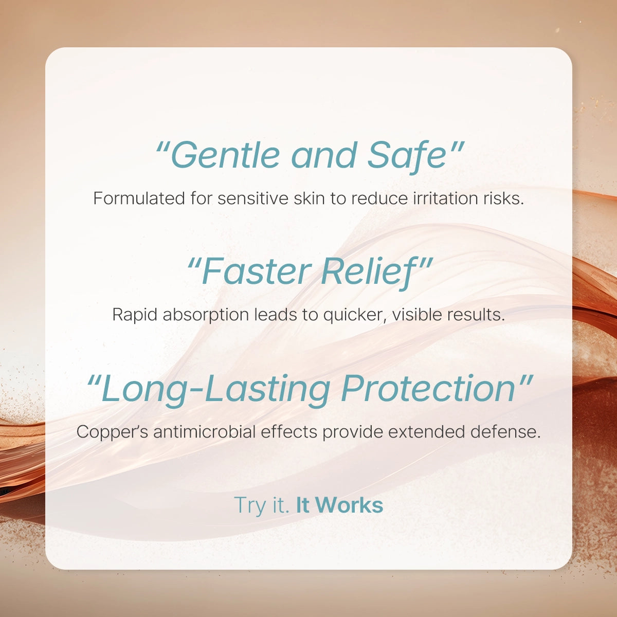 faster relief for sensitive skin